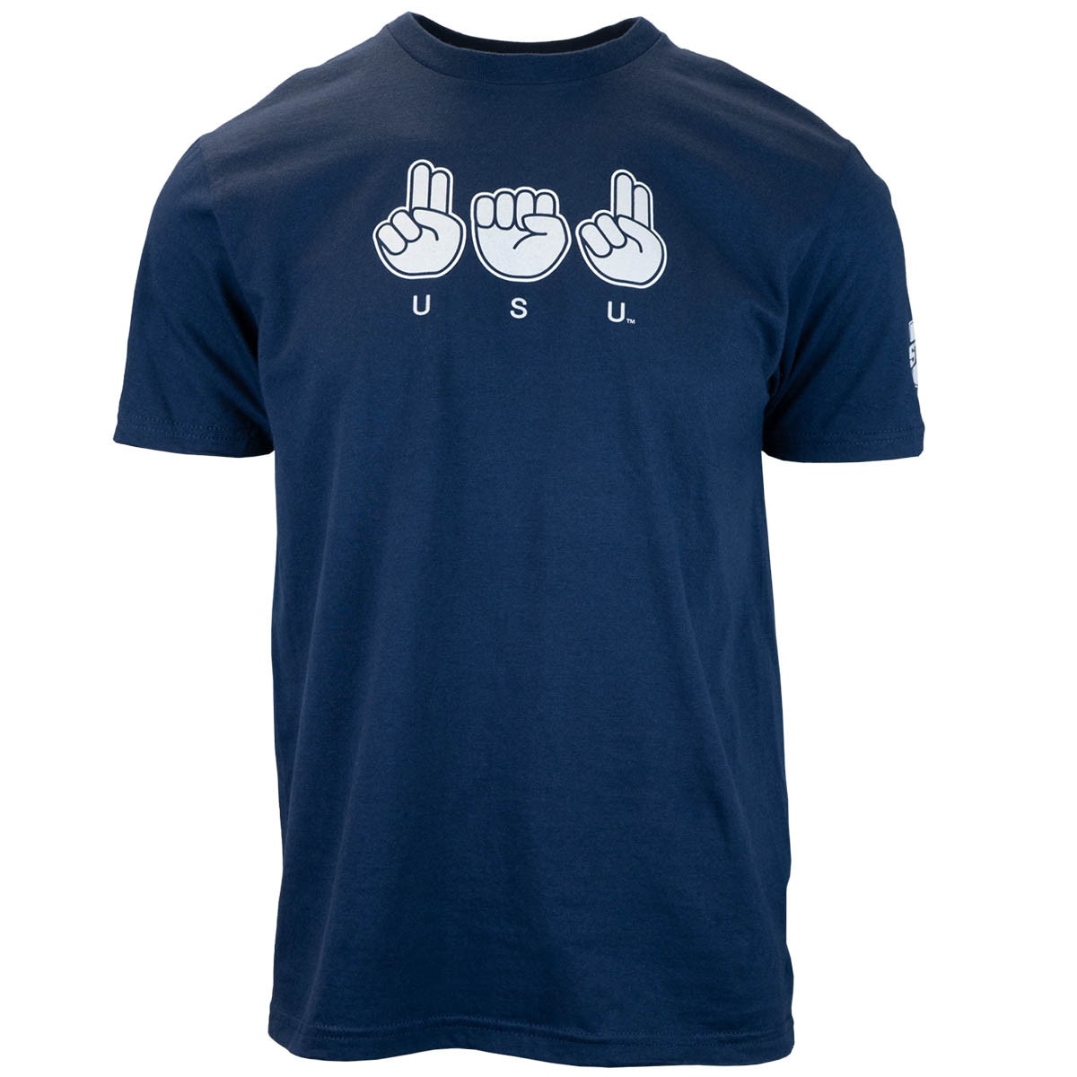 USU american sign language t-shirt navy